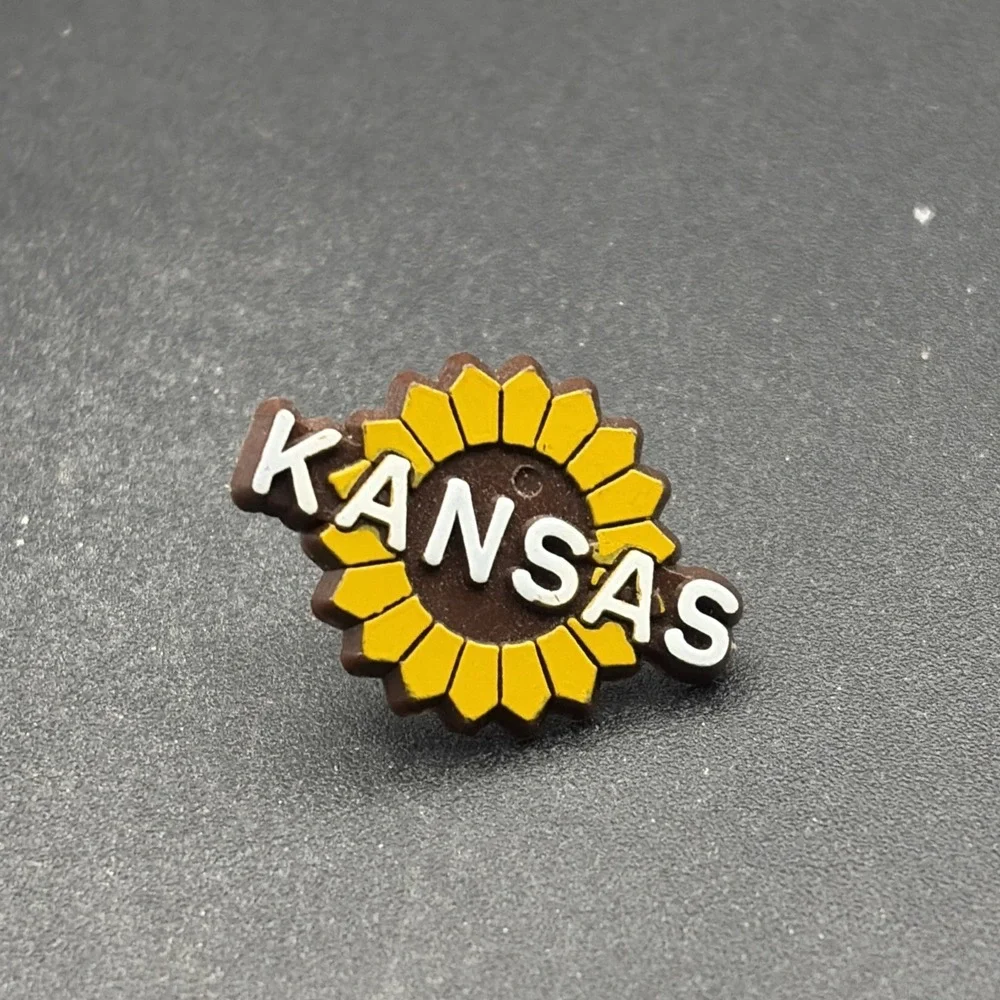 Kansas Sunflower State Flower Plastic Lapel Hat Pin